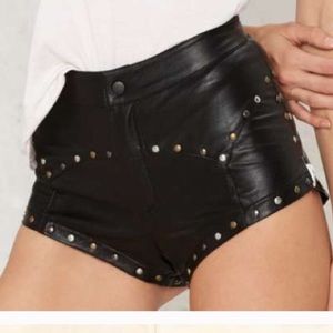 One teaspoon leather shorts